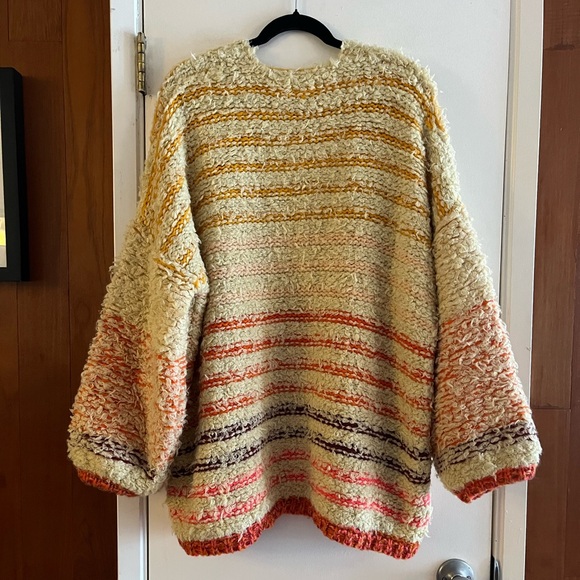 Free People Rainbow Fuzz Cardi Cardigan - Picture 3 of 11